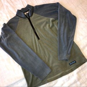 MELANZANA Micro-Grid Zip Pullover